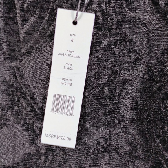 New W118 Walter Baker Black Angelica Skirt Flared Women's Sz 8 Whimsigoth Fairy - Picture 3 of 8